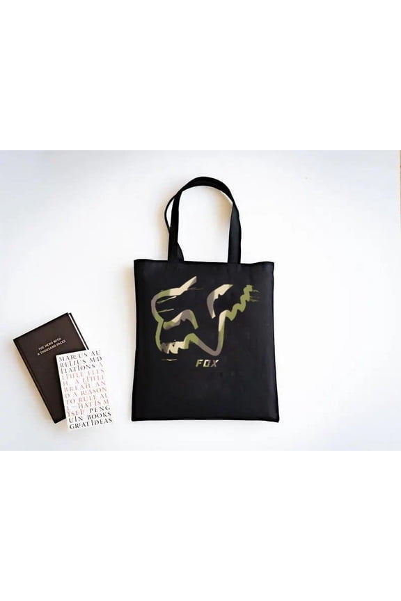 Fox Men's Camo Motocross Race-Inspired Graphic Design Graphic Tote Bag