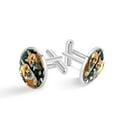 thumbnail image 1 of Fox Men's Stainless Steel Cufflinks for Suits and Dress Shirts Ideal for Formal and Business Occasions, 1 of 6