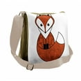 thumbnail image 1 of Fox Messenger Bag, Cartoon Spiral Patterns, Unisex Cross-body, by Ambesonne, 1 of 2