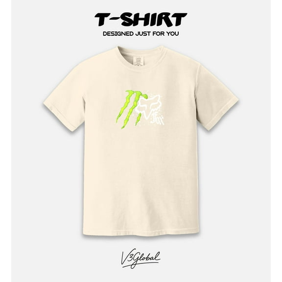 Fox MonsterEnergy Motocross MX DXZ Comfort Color T-Shirt, for men & women, up to size 4XL