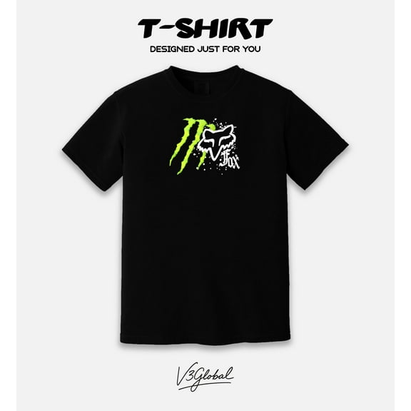 Fox MonsterEnergy Motocross MX DXZ Comfort Color T-Shirt, for men & women, up to size 4XL