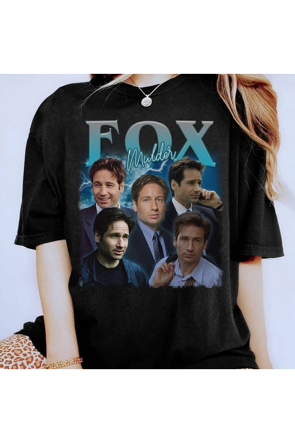 Fox Mulder Shirt Fox Mulder Vintage Shirt Fox Mulder Homage Shirt Fox Mulder Bootleg Shirt The X-Files Shirt X Files Movie Shirt