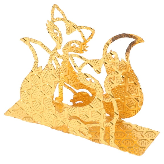 Fox Napkin Holder Bathroom Tray Dispenser for Home Paper Towel Decorative Tabletop Tissue