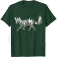 thumbnail image 1 of Fox Nature Outdoor Hiking Camping Hunting Gift Unisex T-Shirt for Men Women Kids,Forest Green Color,Size YM, 1 of 5