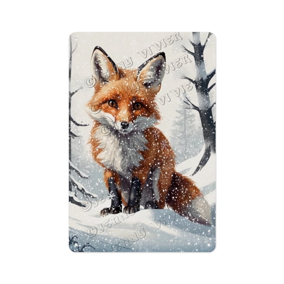 Fox Novelty Metal Sign 12x16 Inches - Rustic Fox Decor for Fox Enthusiasts, Gift for Wildlife Lovers
