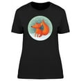 thumbnail image 1 of Fox On Winter Cartoon T-Shirt Women -Image by Shutterstock, Female Large, 1 of 2