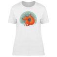 thumbnail image 1 of Fox On Winter Cartoon T-Shirt Women -Image by Shutterstock, Female x-Large, 1 of 2