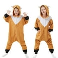 thumbnail image 1 of Fox Onesie Kids CANASOUR Animal Cosplay Christmas Festival Pajamas Polyester Suit for 5T Girls and Boys, 1 of 6