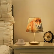 Fox Orange LED Desk Lamp Table Lamp USB Bedside Nightstand Small Lamp for Bedroom Living Room Kids Room