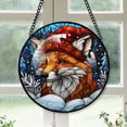 thumbnail image 1 of Fox Ornament Christmas 2025, Fox Stained Glass Window Hanging – Vibrant Glass Art Ornament, Great Gift for Lovers, 1 of 5