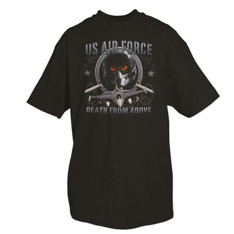 Fox Outdoor 63-74 XL US Air Force Death From Above Mens T-Shirt, Black  - Extra Large - 63-74XL - Outdoor 
