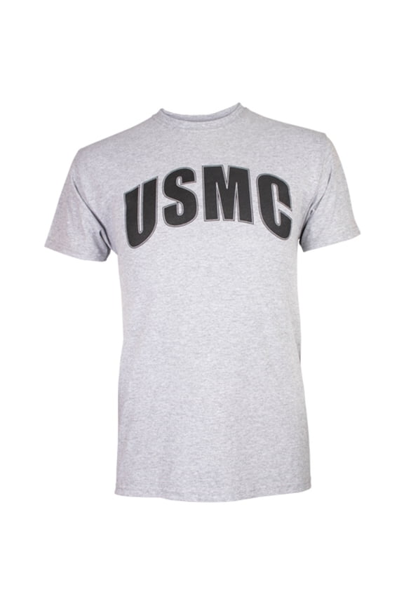 63-917 XL Usmc Grey T-Shirt With Black Imprint - Extra Large