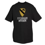 fox outdoor 63-962 s 1st cavalry division imprint t-shirt - black, small - 63-962s - outdoor