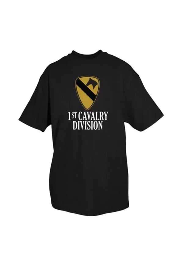 63-962 s 1st cavalry division imprint t-shirt - black, small - 63-962s - outdoor