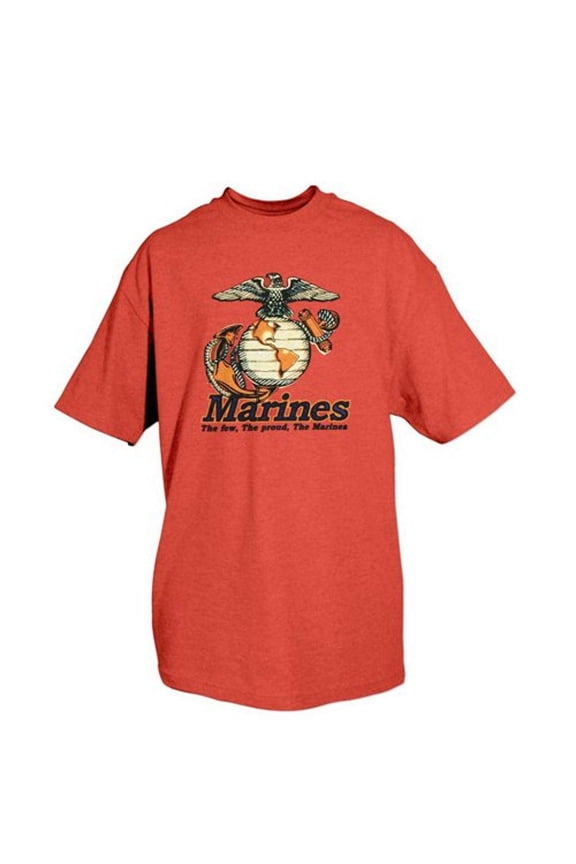 Products Marines One-Sided Imprinted USMC Logo T-Shirt, Medium