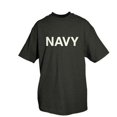 thumbnail image 1 of Fox Outdoor 64-597 L Navy One-Sided Imprinted T-Shirt, Black - Large, 1 of 2