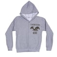 thumbnail image 1 of Fox Outdoor 64-8450 XL Mens Army Eagle Zip Front Hooded Sweatshirt, Grey - Extra Large, 1 of 1