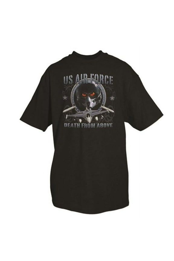 Air Force One-Sided Imprinted T-Shirt - Black - 3XL