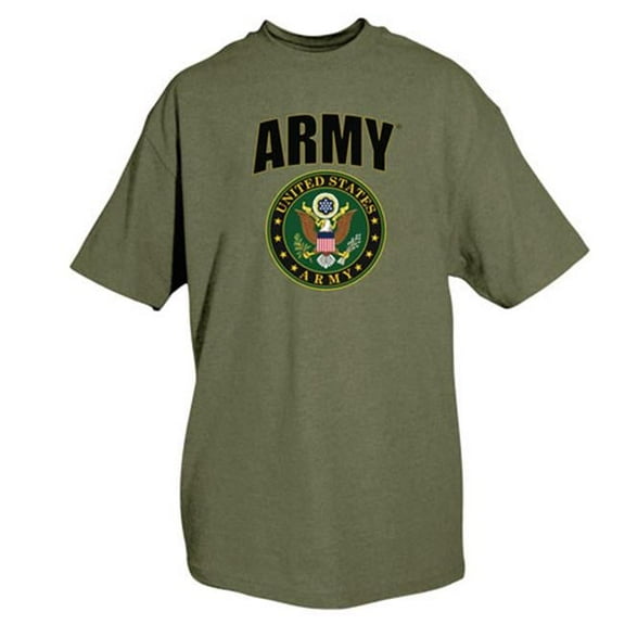 Fox Outdoor  Army One-Sided Imprinted T-Shirt - Olive Drab - Small
