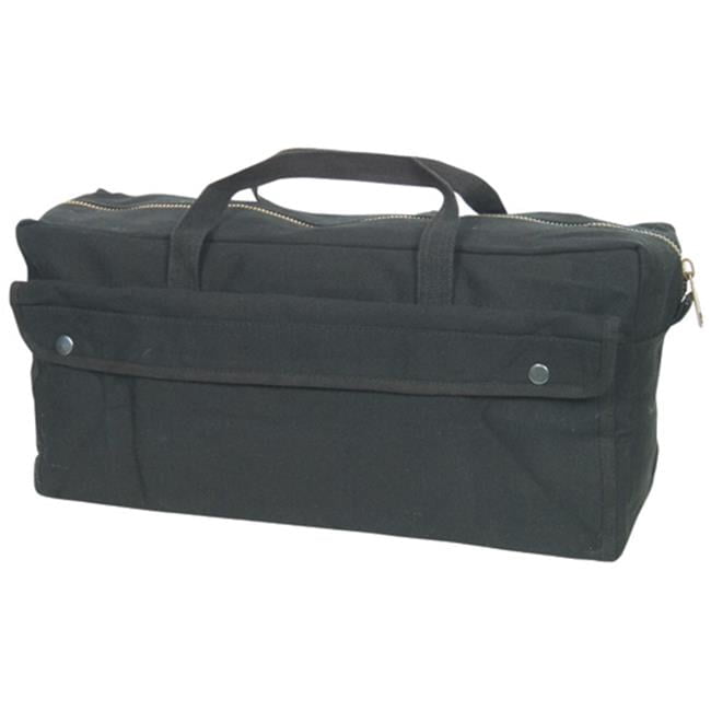 Fox Outdoor  Jumbo Mechanics Tool Bag With Brass Zipper - Black