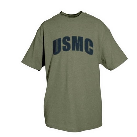 Fox Outdoor  Marines One-Sided Imprinted T-Shirt - Olive Drab - Small