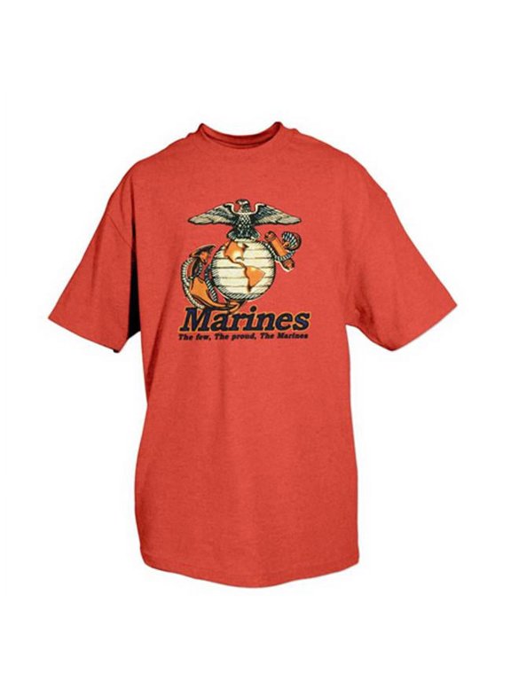 Marines One-Sided Imprinted T-Shirt - Red - 3 Extra Large