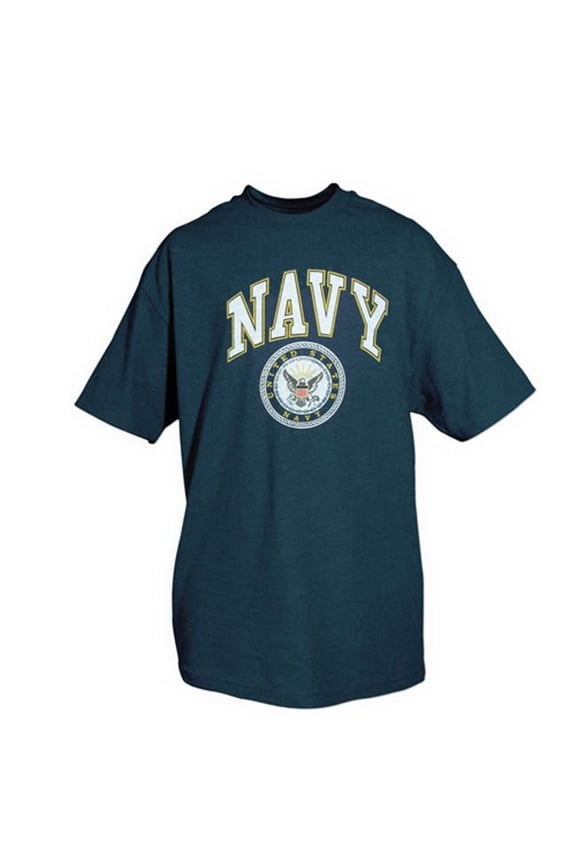 Navy One-Sided Imprinted T-Shirt - Navy Blue - Medium