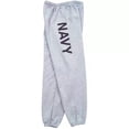 thumbnail image 1 of fox outdoor 64-77 l mens navy one sided imprint sweatpant, heather grey - large, 1 of 1