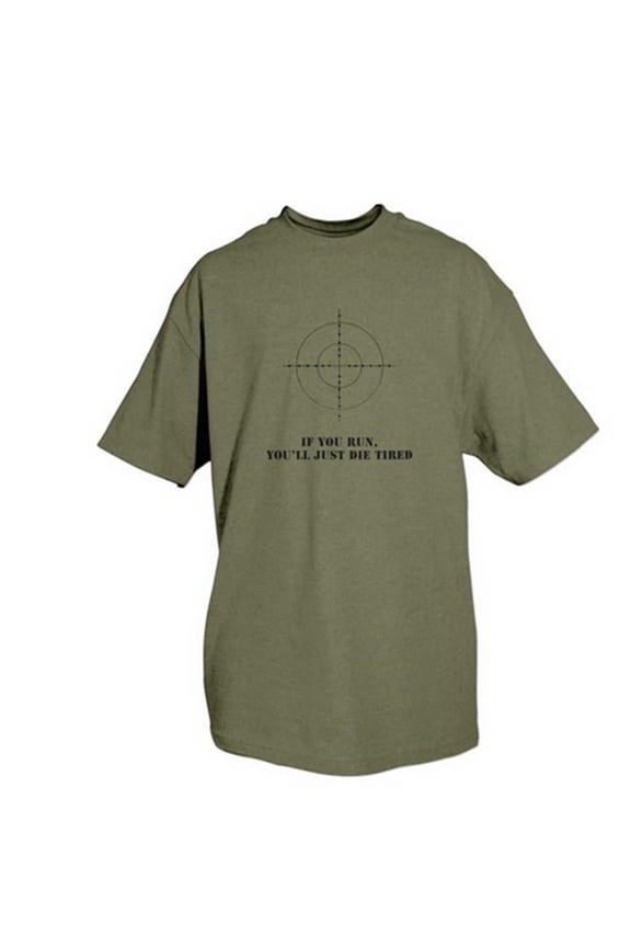Themed One-Sided Imprinted T-Shirts - Olive Drab - Medium