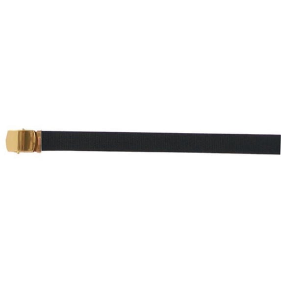 Fox Outdoor Web Belt 44in. Roller - Brass Plated Buckle - Black - 44 in.