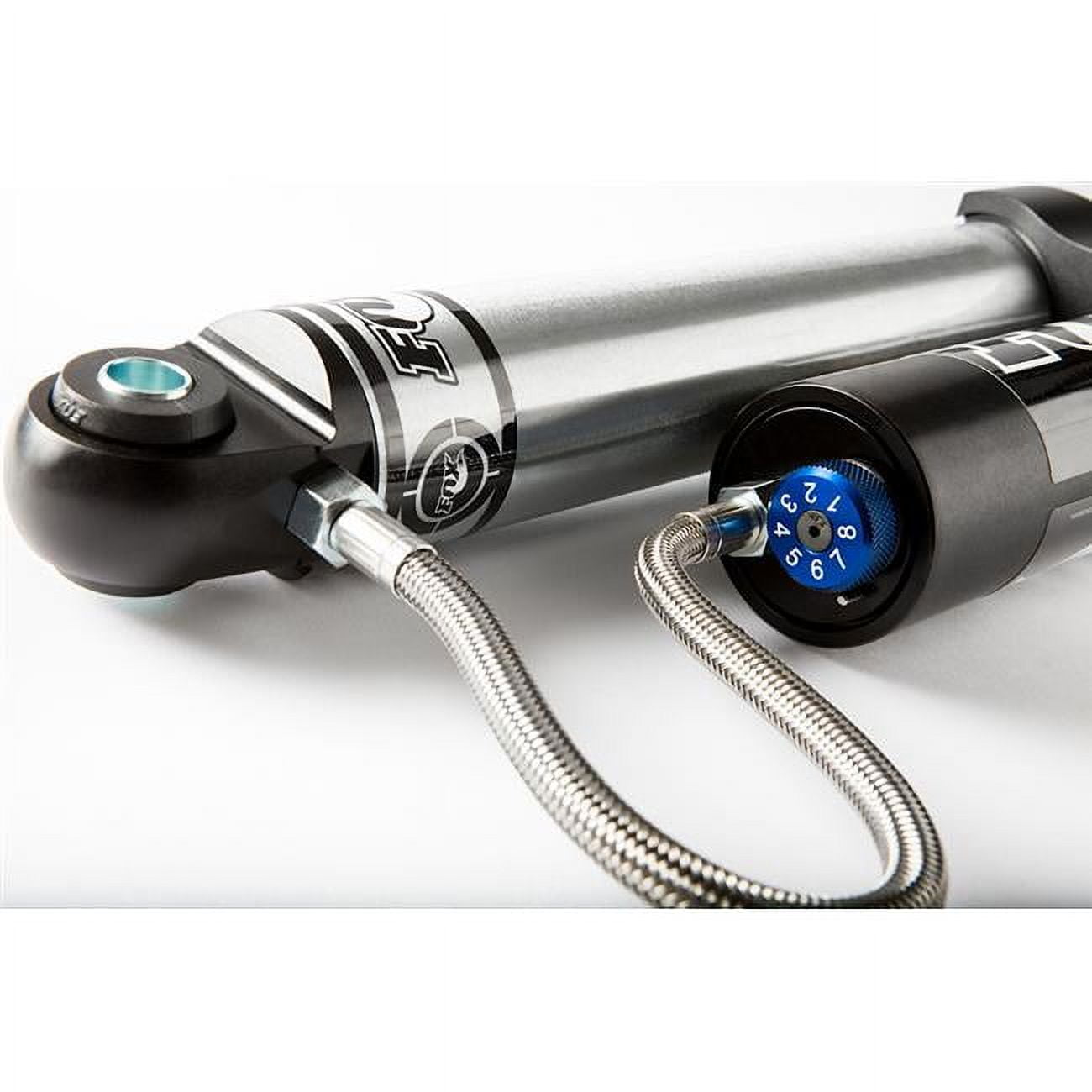 Fox 2.0 Performance Series 8.1in. Smooth Body Reservoir Shock w/Stem Mount (Alum) Std Travel - Black