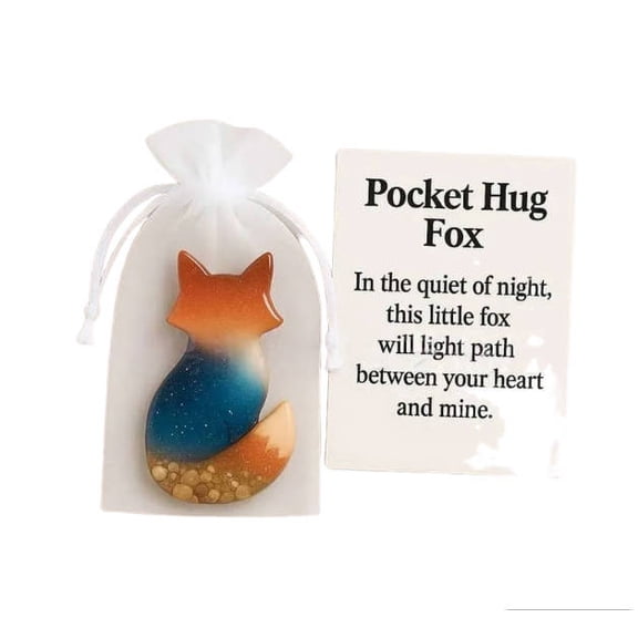 Fox Pocket Hug Cards Cute Fox Greeting Cards for Friends, Family, Kids, and Classmates, Keepsake Exchange Card Gift