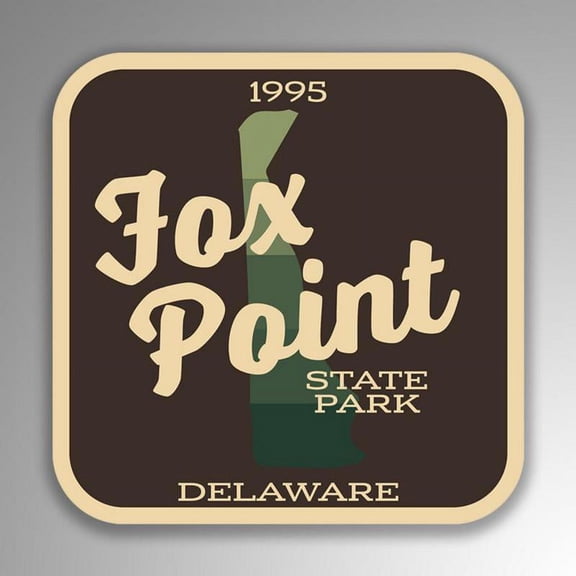 Fox Point State Park Decal Sticker | 4-Inches By 4-Inches | Vinyl Sticker | UV Protective Laminate | SP217