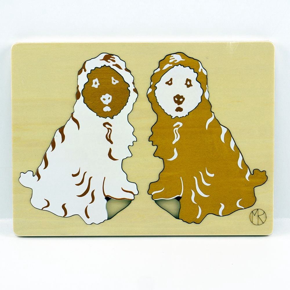 Fox Puzzles Buzz the Cockapoo 8 Piece Wood Layered Children's Puzzle ...