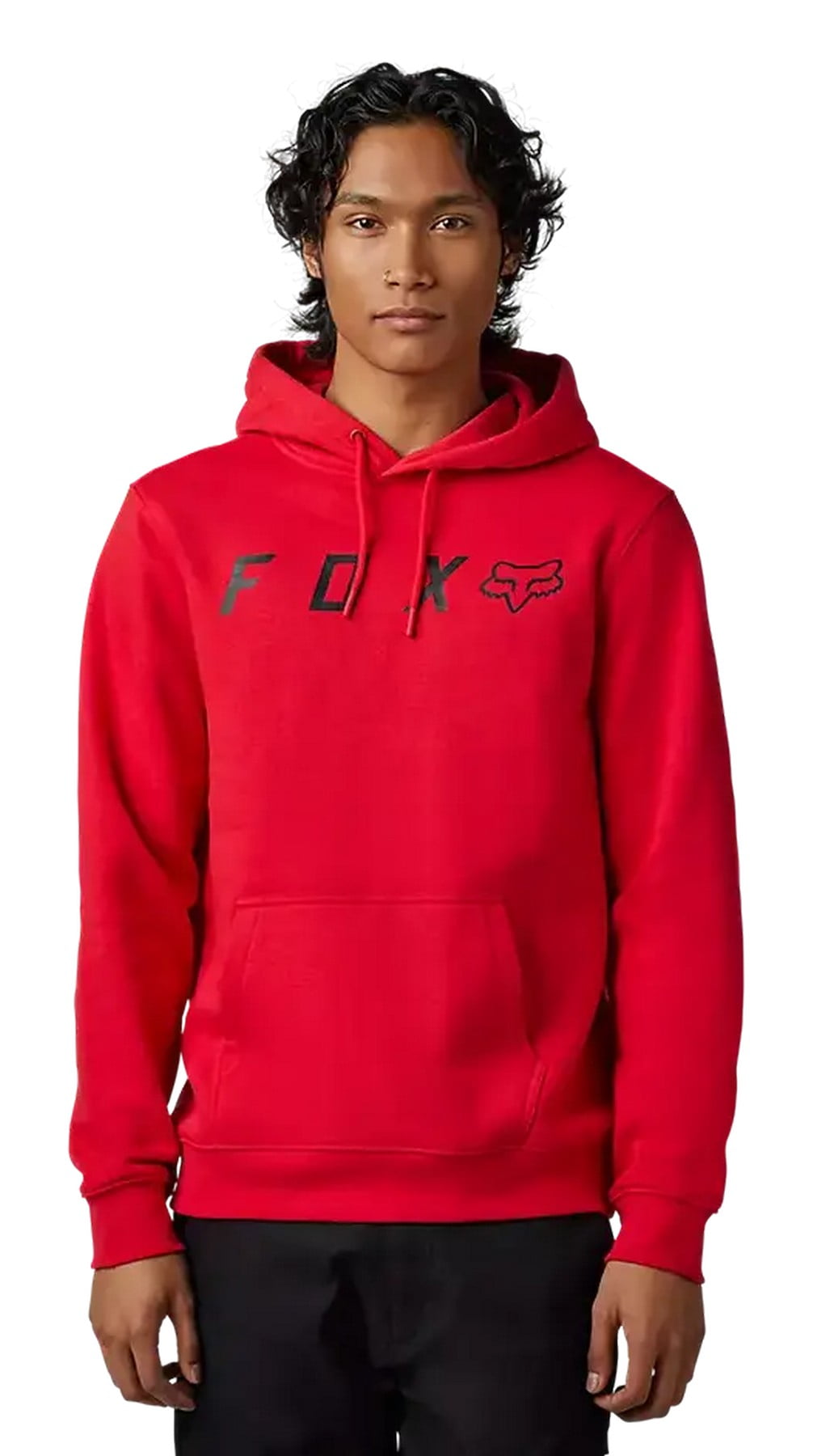 Fox Racing Men s Absolute Pullover Fleece Hoodie Flame Red Size M L XL Walmart Business Supplies
