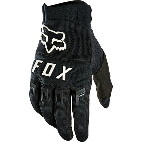 Fox Racing Dirtpaw Gloves - Black/White Full Finger Men's Small