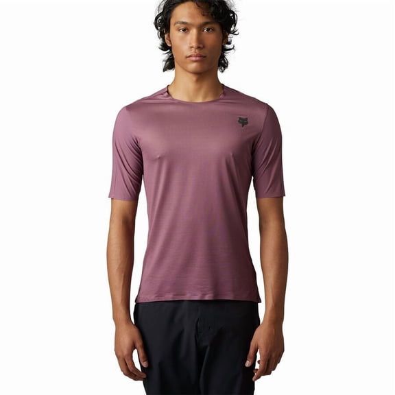 Fox Racing Flexair Ascent Mens SS MTB Mountain Bike Jersey Cordovan SM