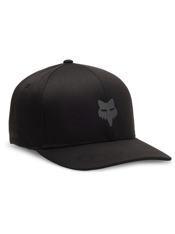 Flexfit Hat Men's Gray Fox Head Tech Size STL GRY Adjustable Cap