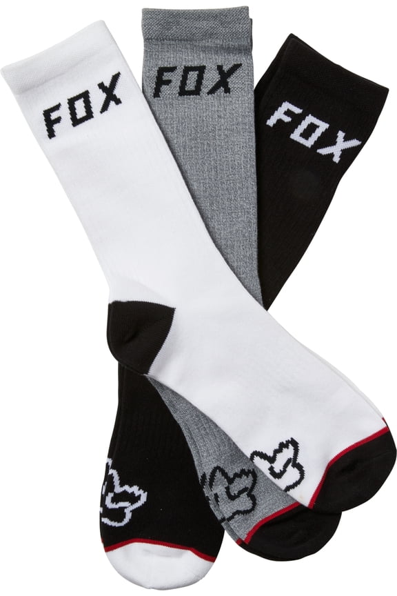 Fox Crew Socks 3 Pack LG/XL