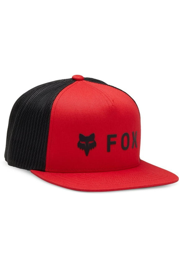 Men's Absolute Mesh Snapback Cap Flame Red One Size FOXR ABSOLUTE