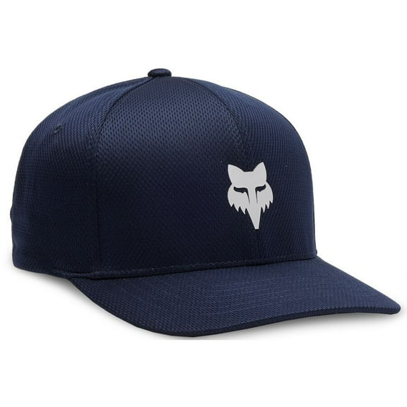 Fox Racing Men's Flexfit Hat Fox Head Design Midnight Color Size Medium