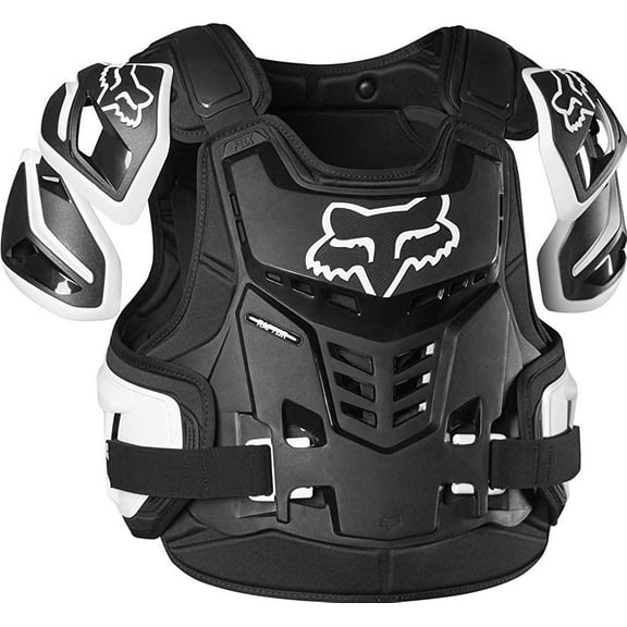 Fox Racing Mens Raptor Vest, Ce Cert Small-Medium Black/White