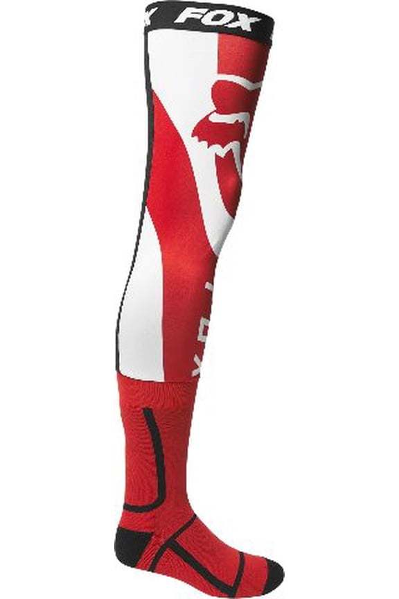 Mirer Knee Brace Socks Red/White Size Large