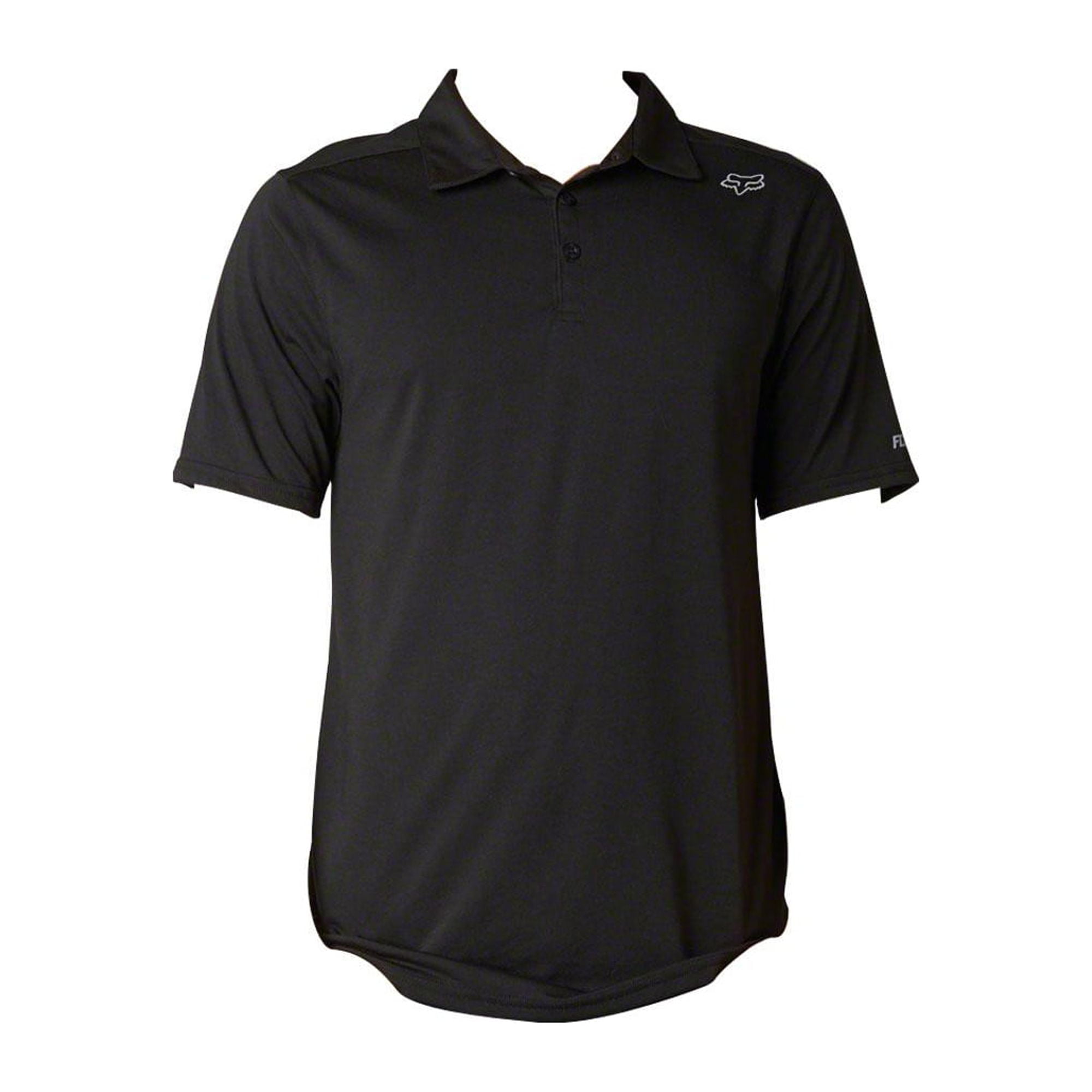 Fox Racing Rookie Short Sleeve Polo Shirt: Black LG