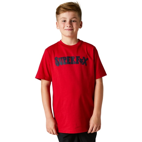 Fox Racing Super Trick LE Youth Short Sleeve T-Shirt Flame Red LG