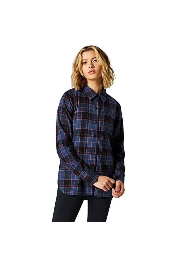 Women's Pines Flannel Dark Indo Size Medium Lightweight Shirt
