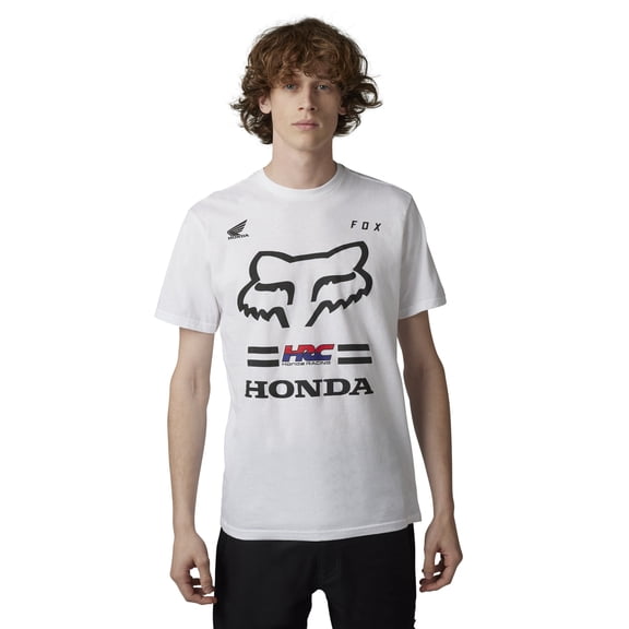 Fox Racing X Honda II Premium Mens Short Sleeve T-Shirt Optical White XXL