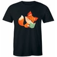 thumbnail image 1 of Fox Reading Book T-Shirt Book Worm Book Lovers Gift Tee Shirt, 1 of 2