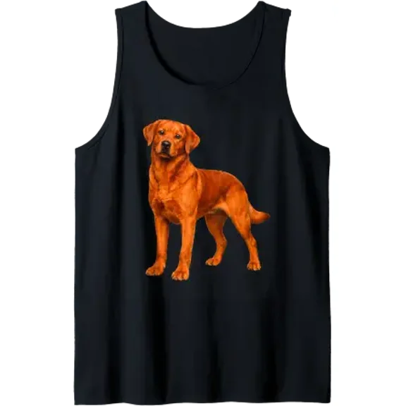 Fox Red Lab Mom And Dad Labrador Retriever Dog Tank Top Size S-3XL