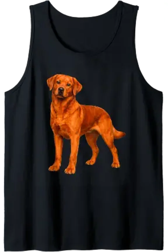 Fox Red Lab Mom And Dad Labrador Retriever Dog Tank Top Size S-3XL